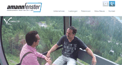 Desktop Screenshot of amannfenster.com