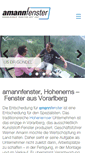 Mobile Screenshot of amannfenster.com