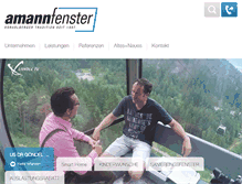 Tablet Screenshot of amannfenster.com